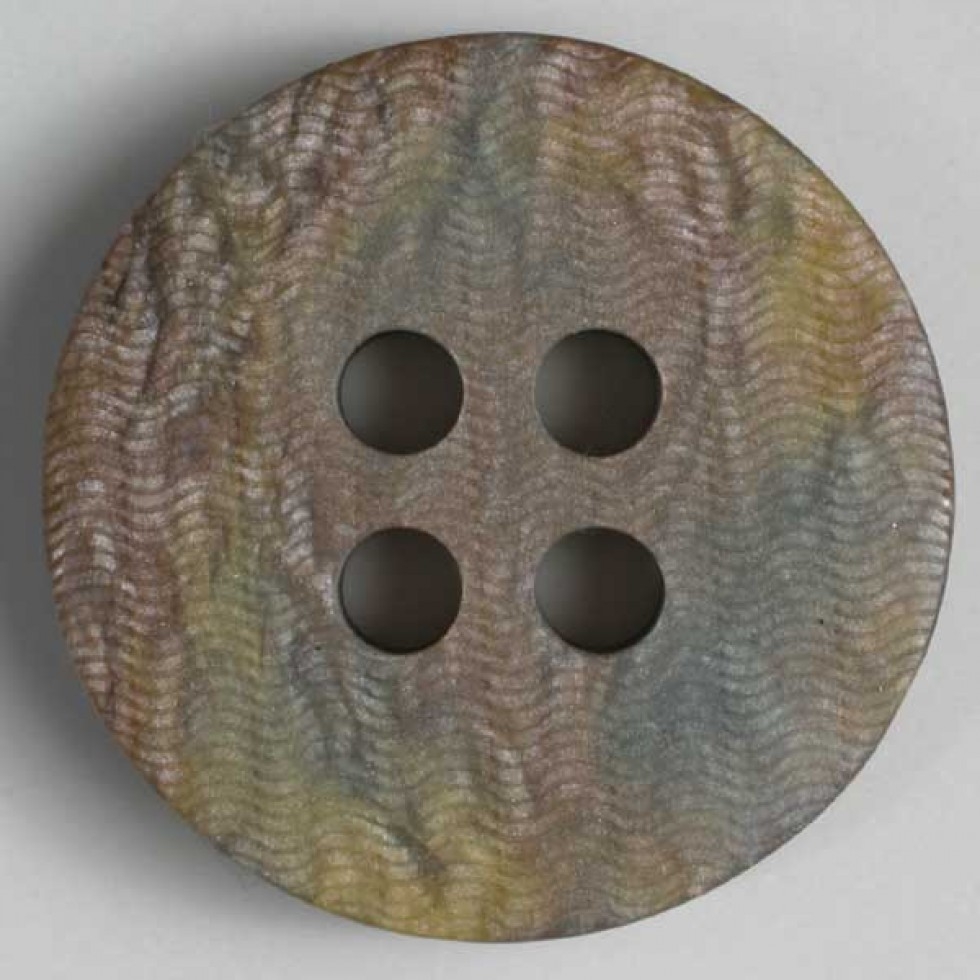 Dill Round Plastic Buttons Orange