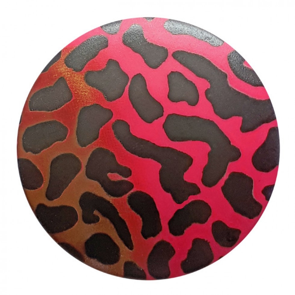 Dill Animal Print Buttons Pink