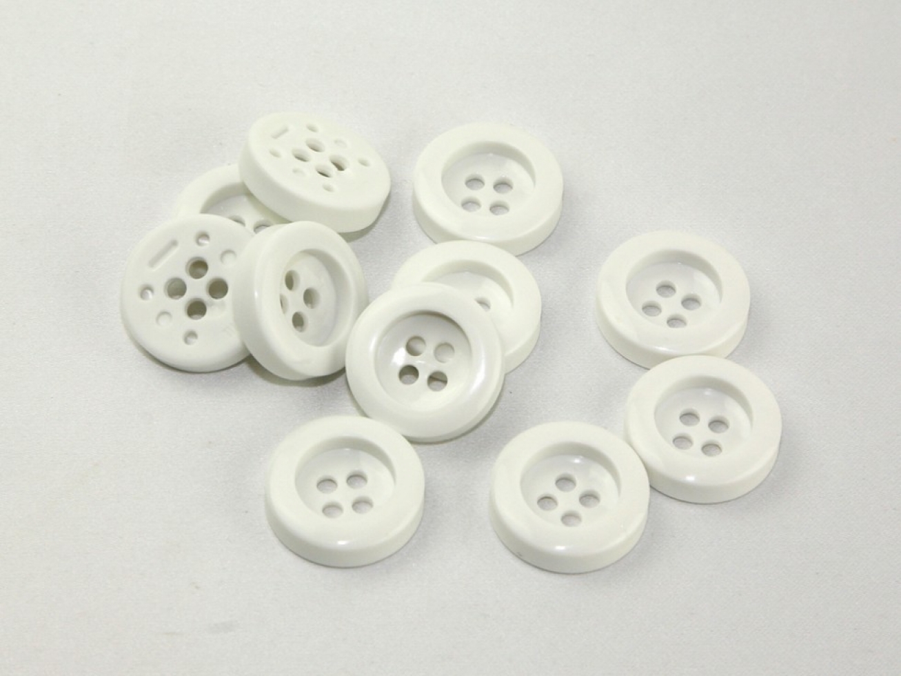 Dill Chunky Coat Buttons White