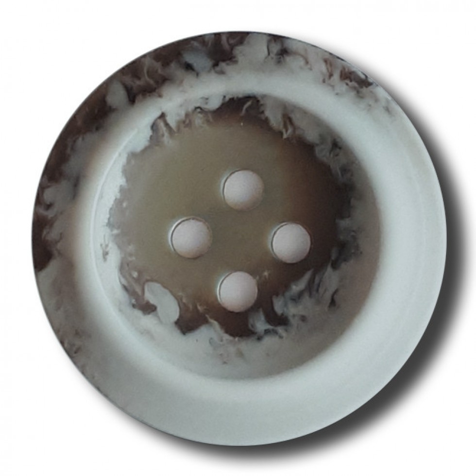 Dill Round Plastic Buttons Grey