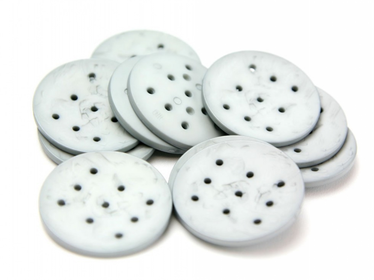 Dill Extra Large Round Buttons Light Grey