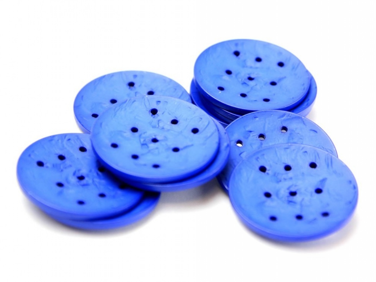 Dill Extra Large Round Buttons Royal Blue