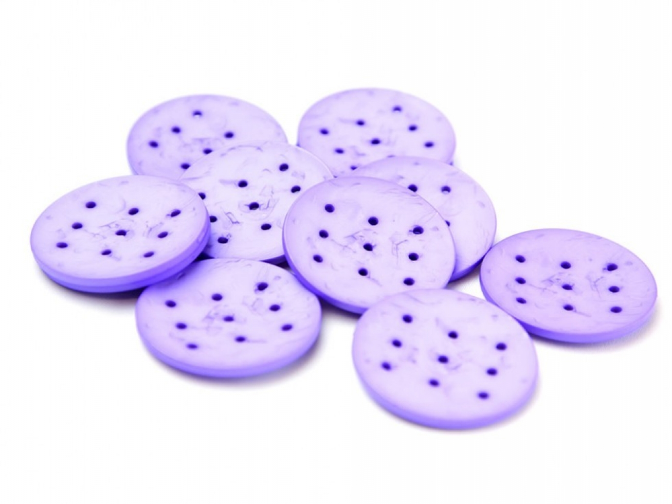 Dill Extra Large Round Buttons Lilac