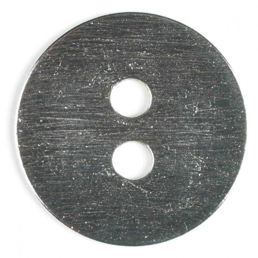 Dill Round Metal Buttons Silver