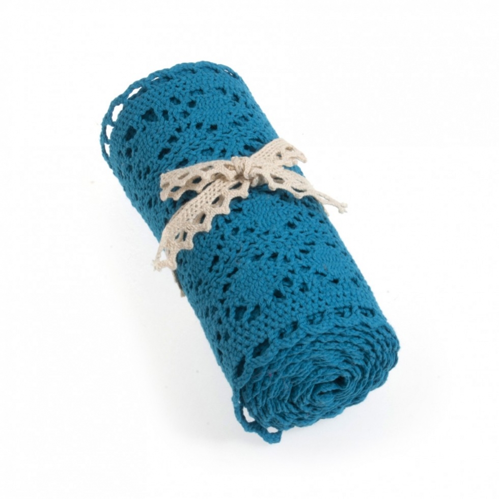 Cotton Lace Roll Blue