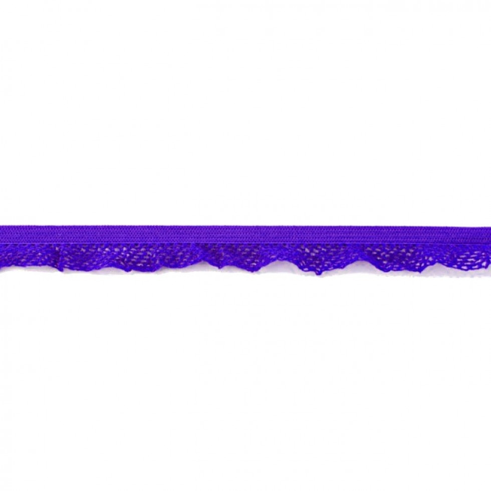 Ruffle Edge Elastic Cobalt Blue