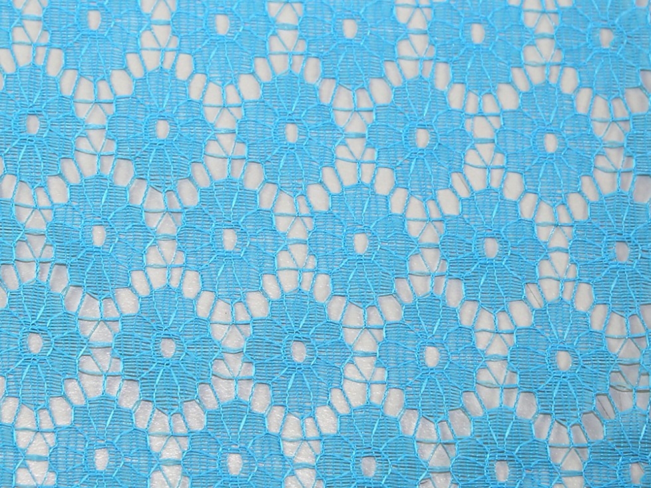 Dutch Lace Fabric Turquoise