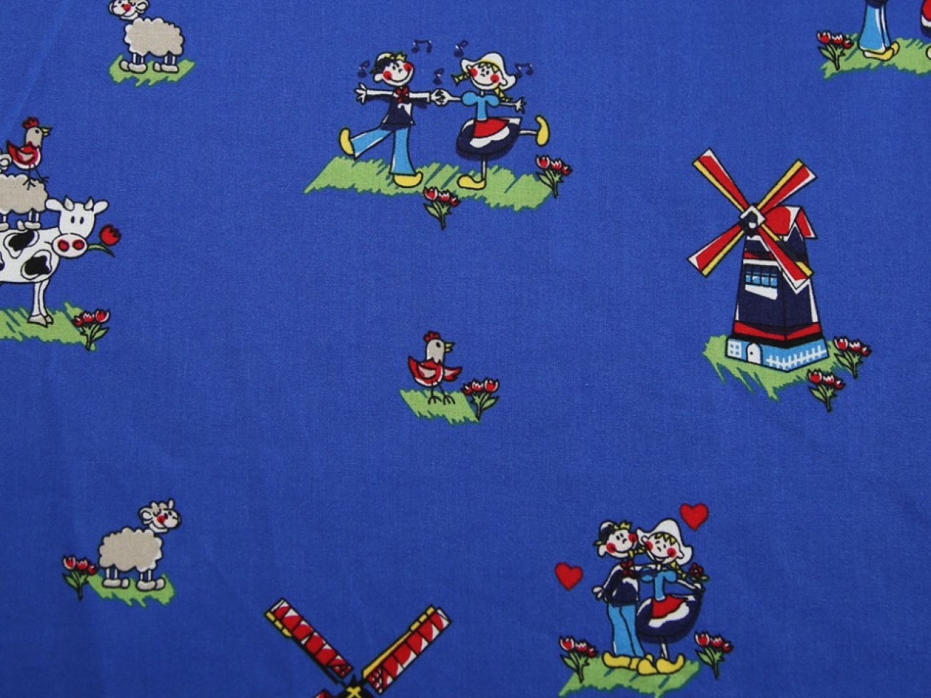 100% Cotton Fabric Royal Blue
