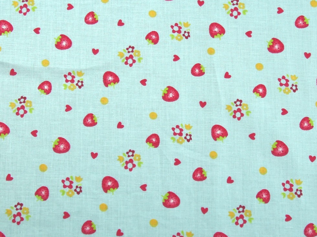 100% Cotton Fabric Aqua