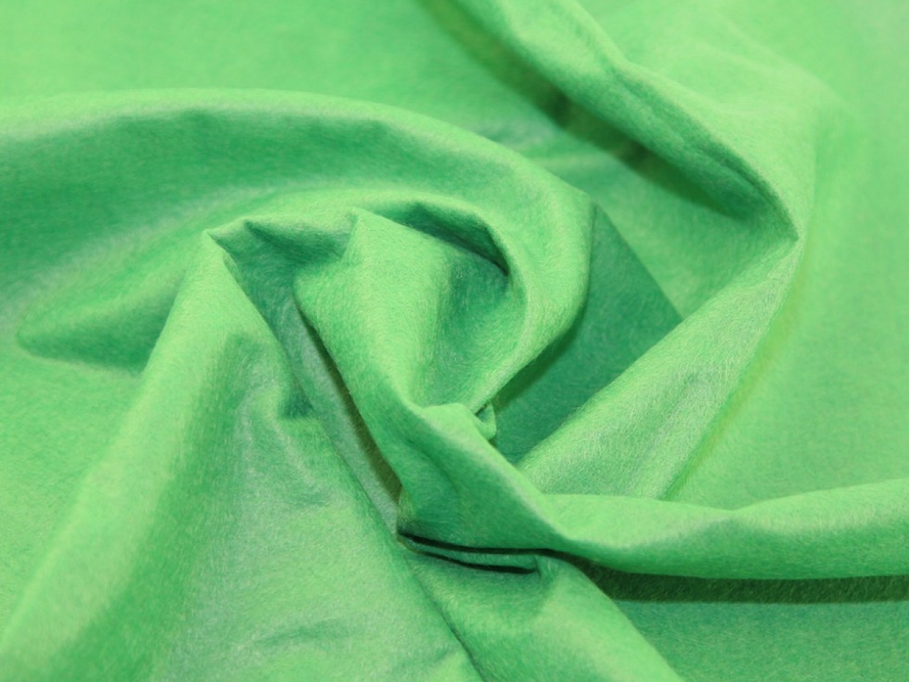 Wool Felt Fabric Apple Green