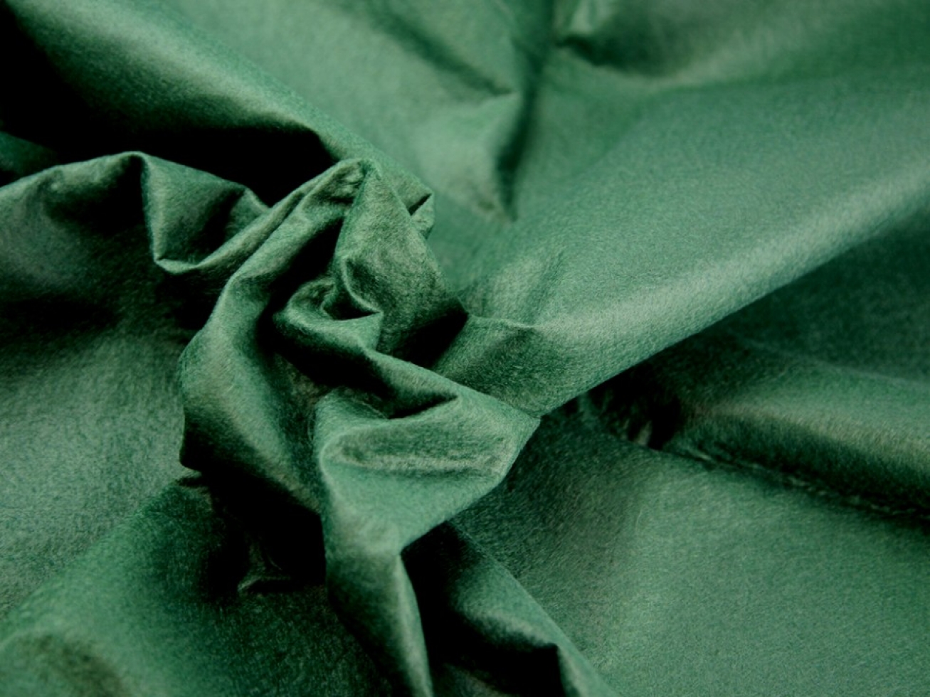 Wool Felt Fabric Holly Green
