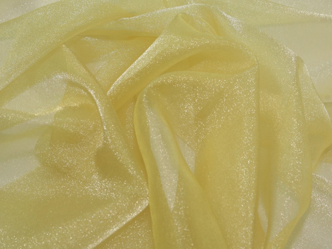 Crystal Organza Fabric Gold