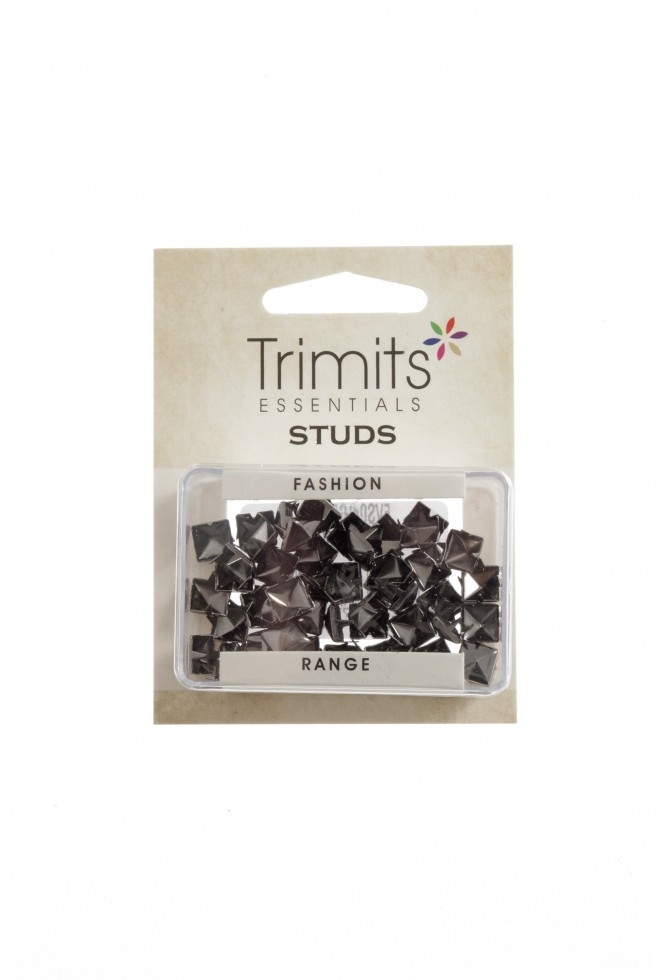 Trimits Pyramid Clip On Metal Studs Gunmetal