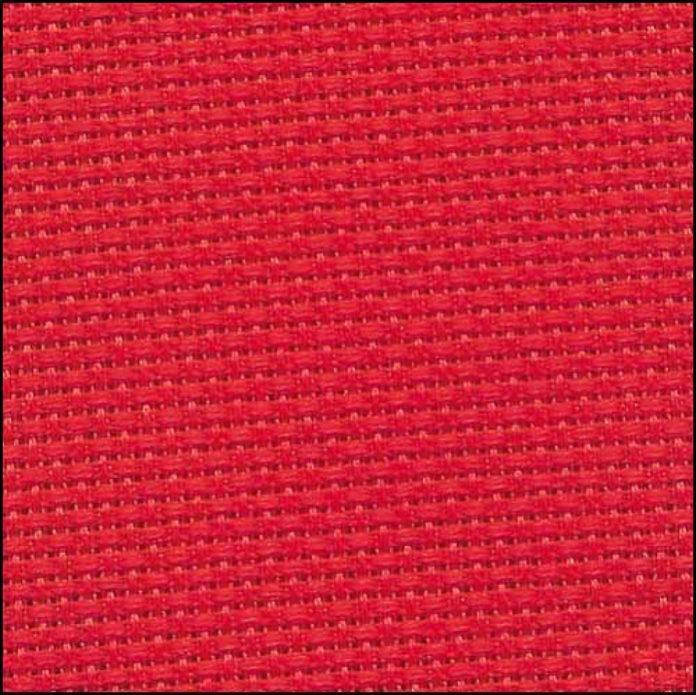 Stitch Garden Aida 14 HPI Cross Stitch Fabric Red