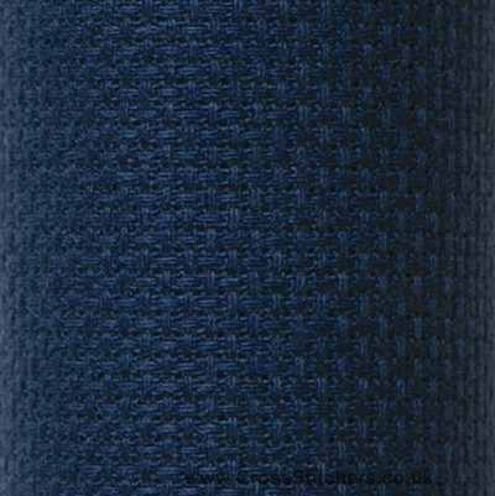 Stitch Garden Aida 14 HPI Cross Stitch Fabric Navy