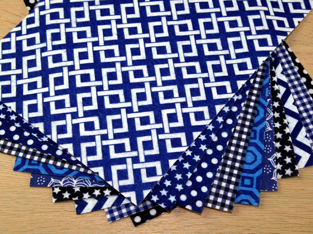 Camelot Fabrics Soft Felt Fabric Blues
