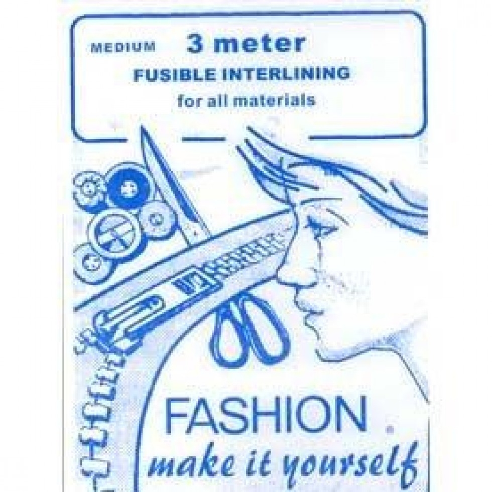 Heavy Fusible Interfacing White