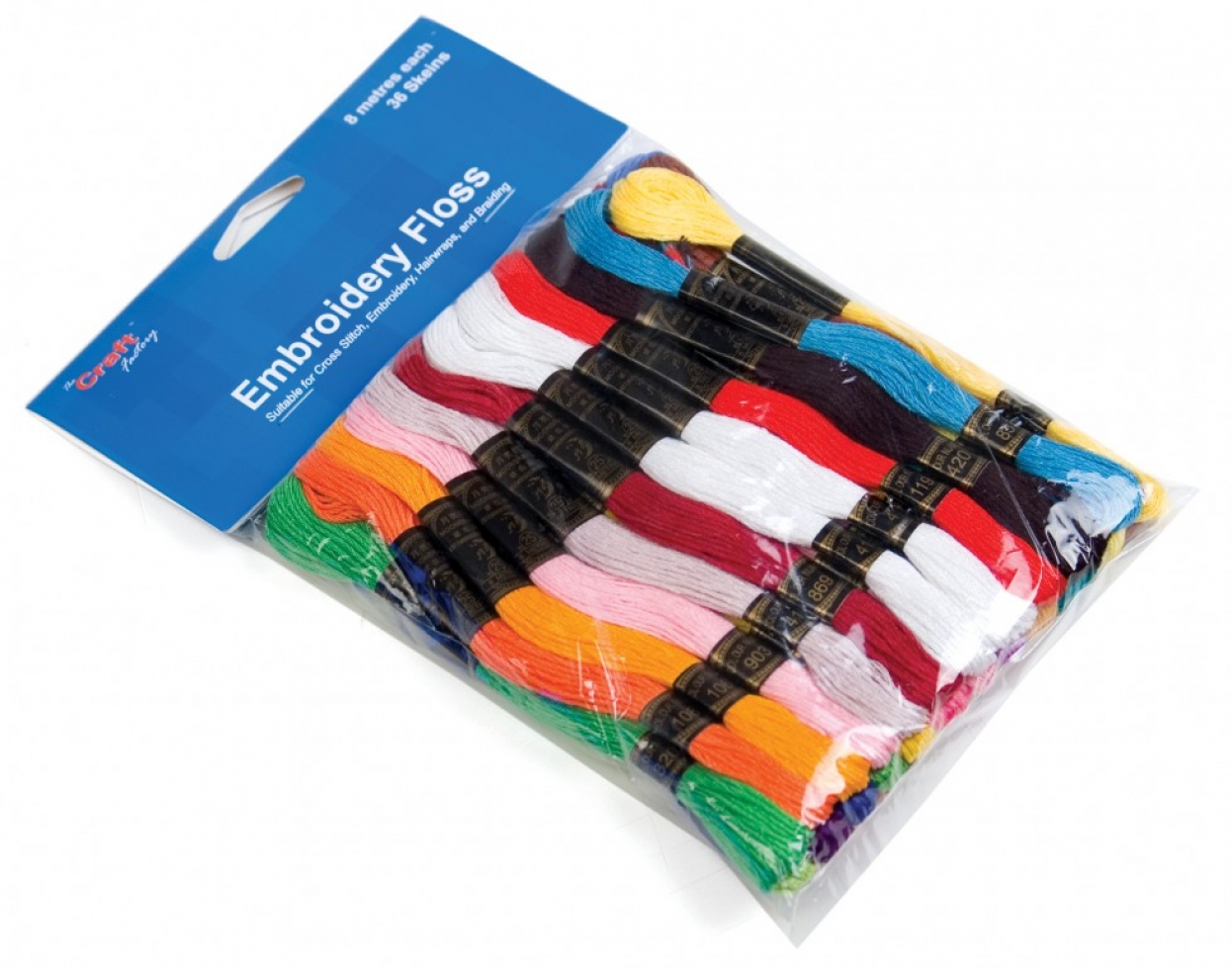 Craft Factory Embroidery Threads Bright Colours