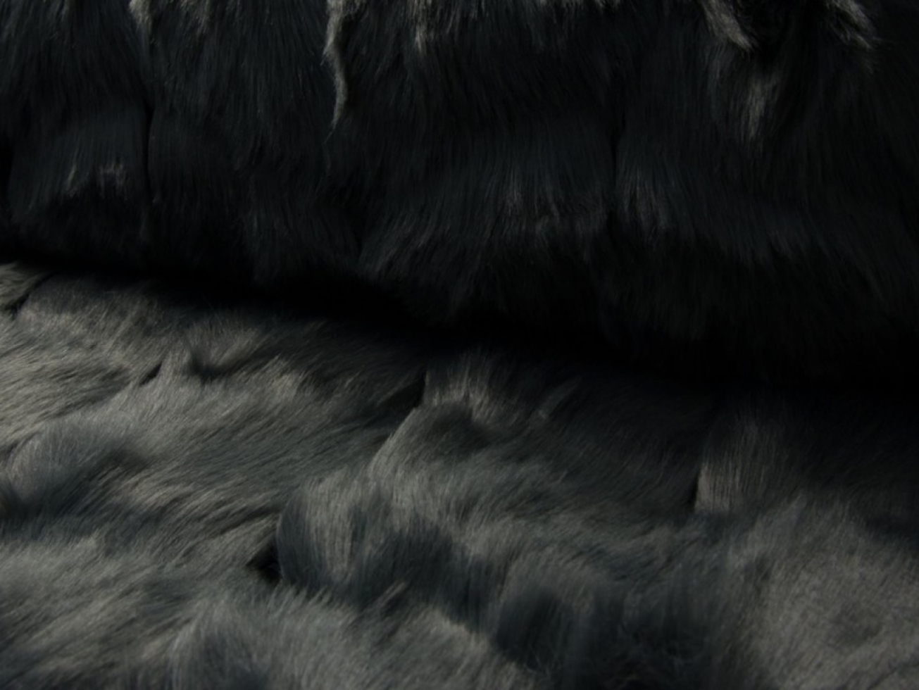 Fantasy Faux Fur Fabric Grey