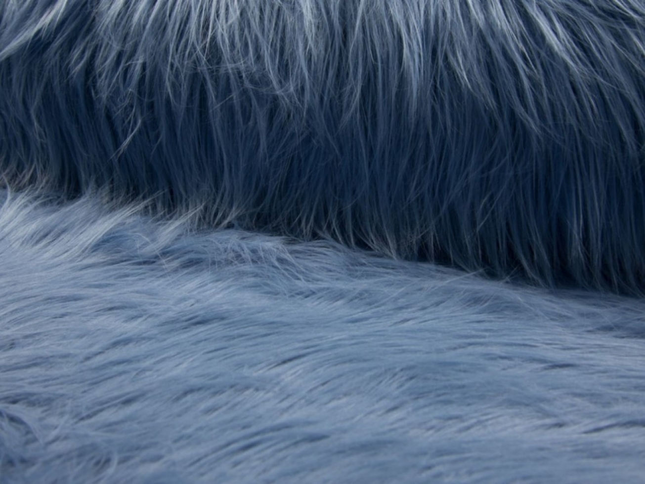 Fantasy Faux Fur Fabric Dusty Blue