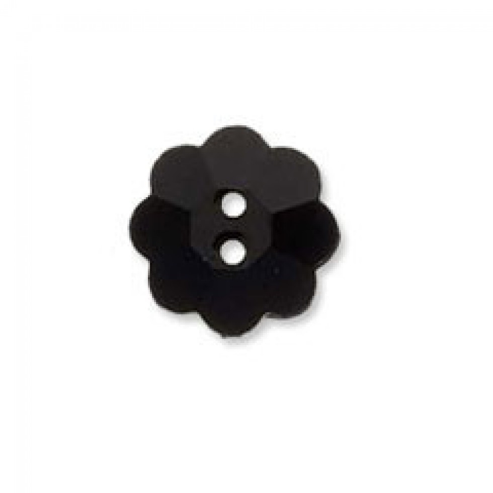 Trimits Diamante Flower Buttons Black
