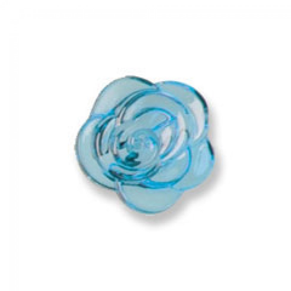 Trimits 3D Rose Buttons Blue