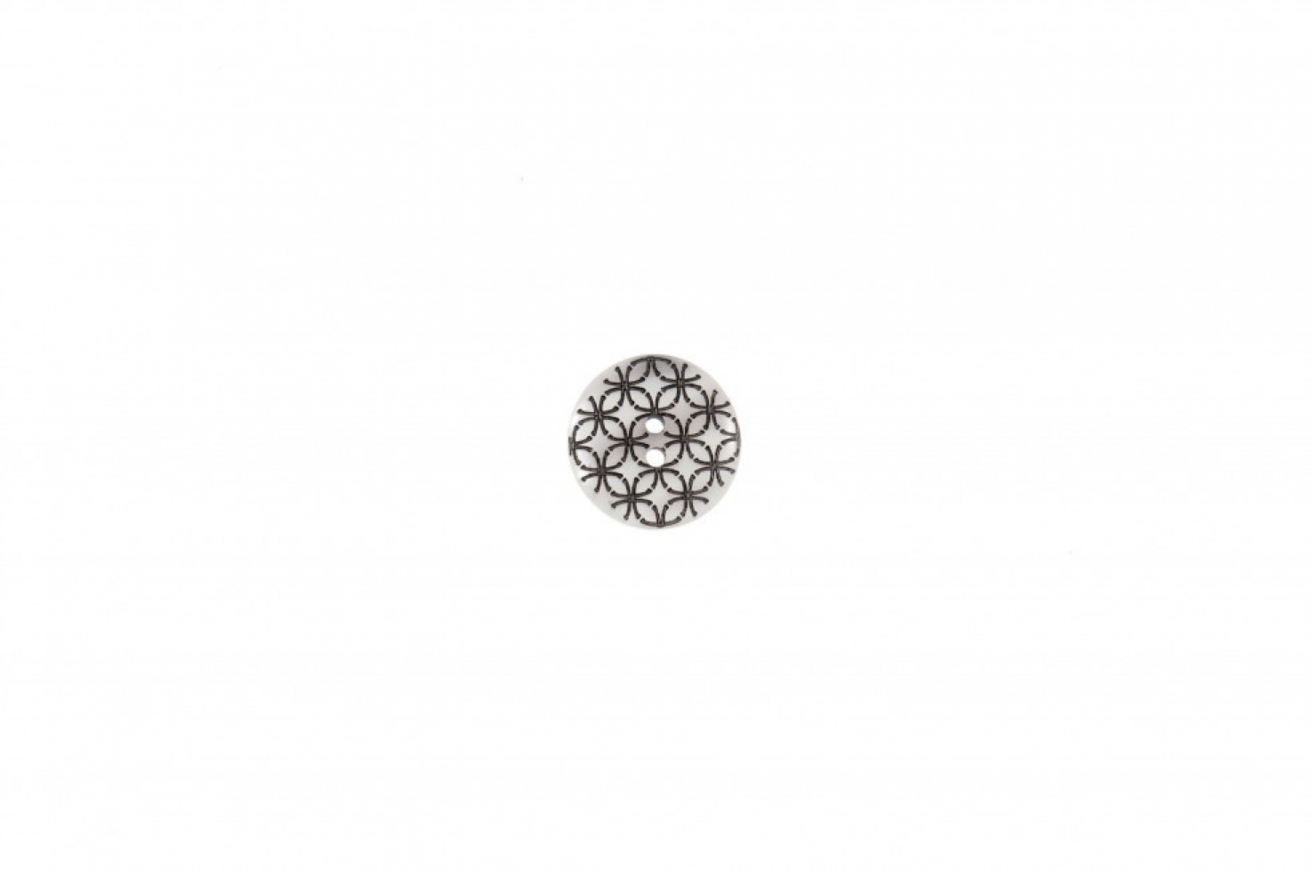 Trimits Geometric Round Buttons Pearl & Black