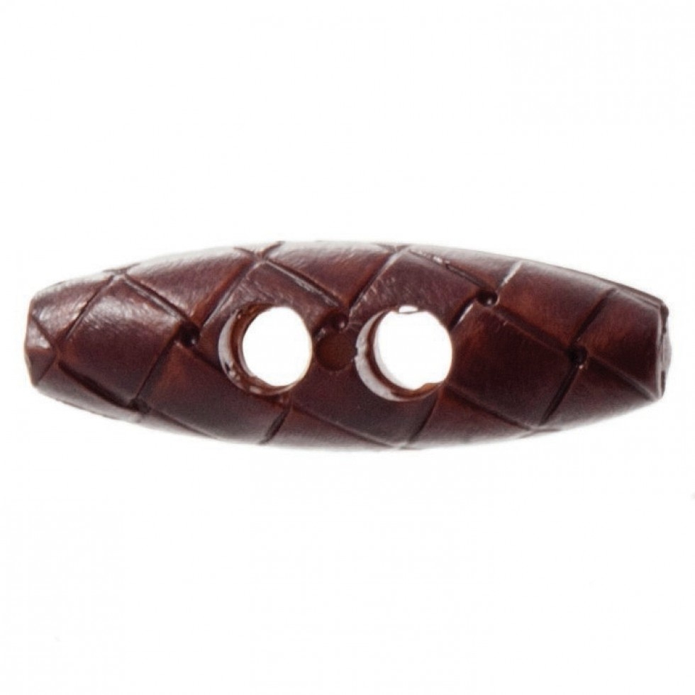 Trimits Imitation Leather Toggles Red Brown