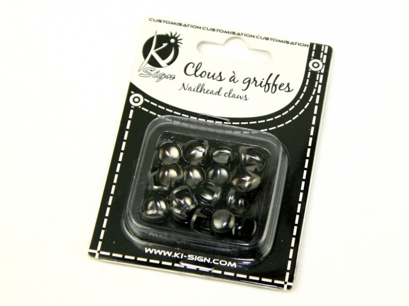Round Metal Studs Gunmetal