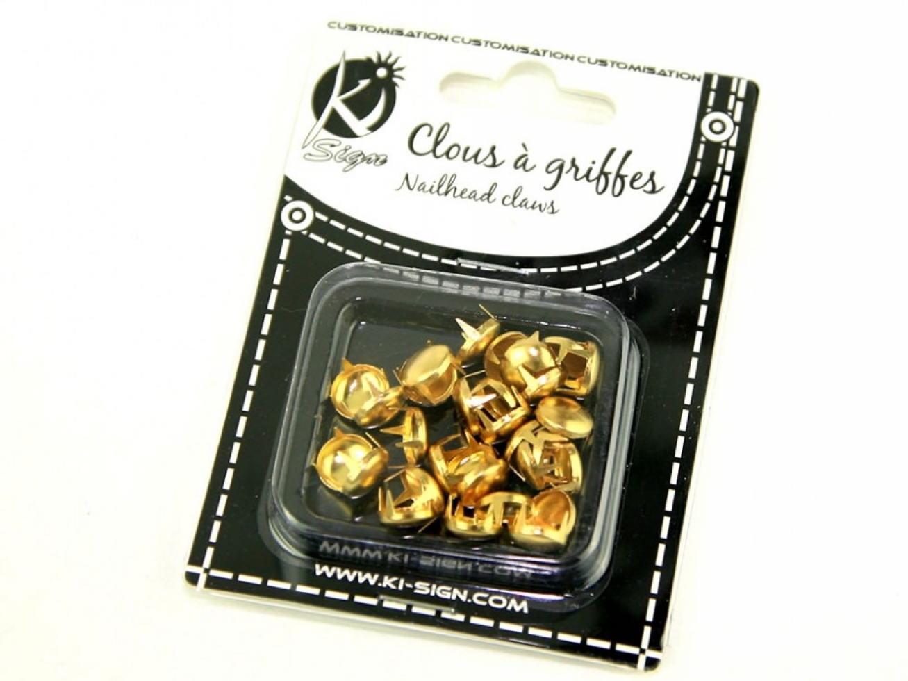 Round Metal Studs Gold