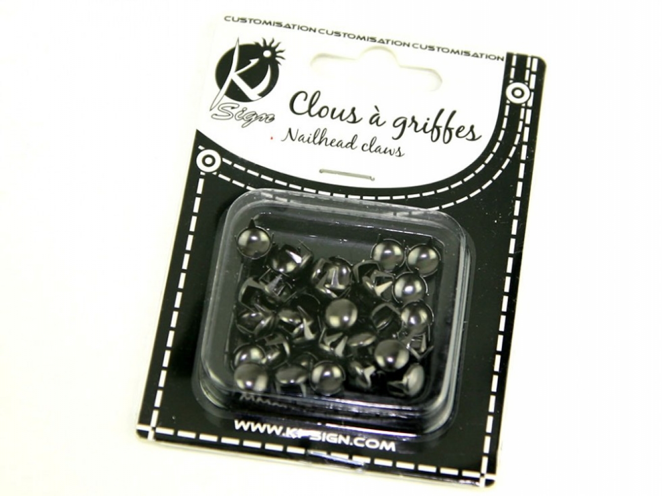 Round Metal Studs Silver