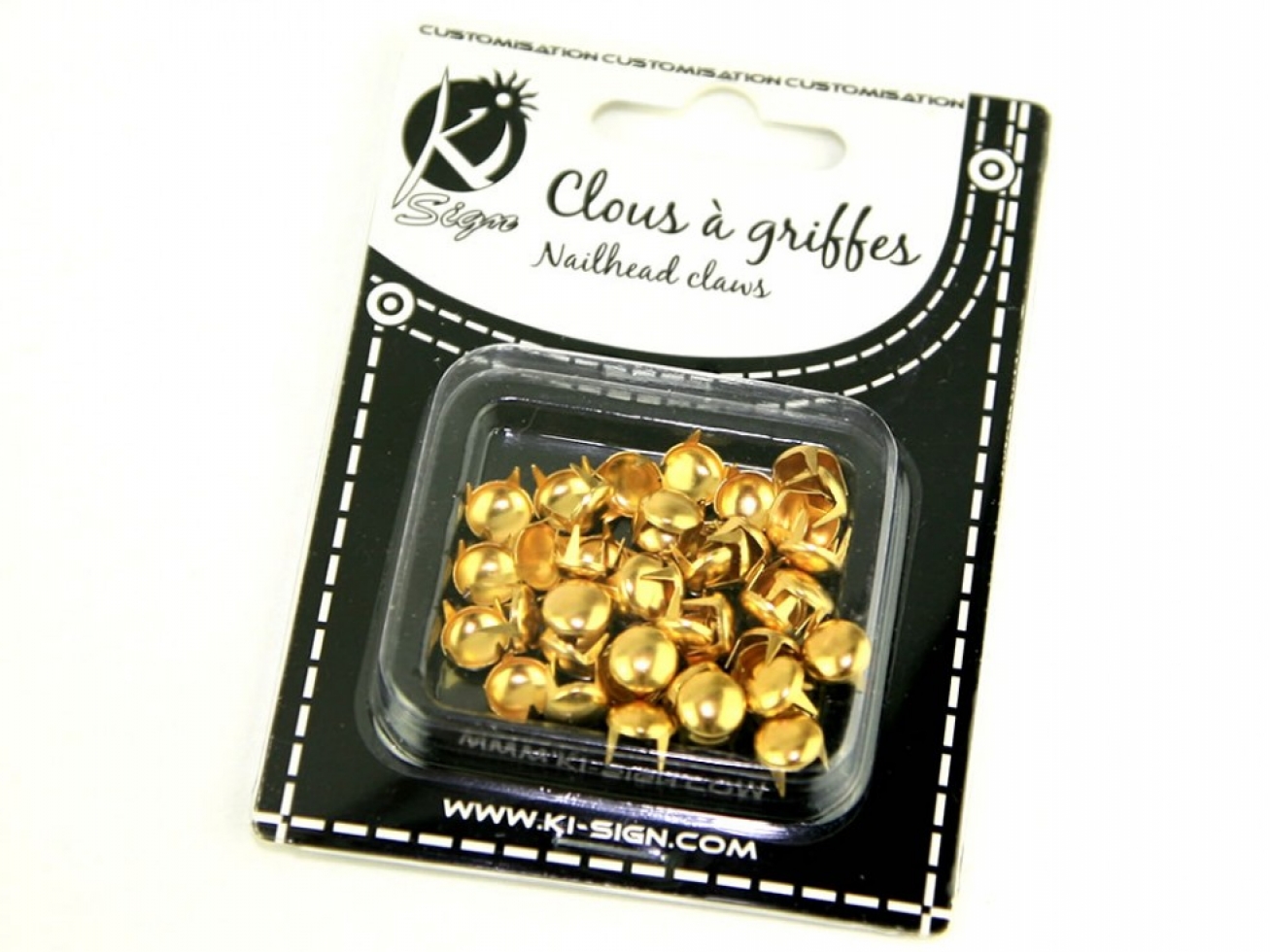 Round Metal Studs Gunmetal