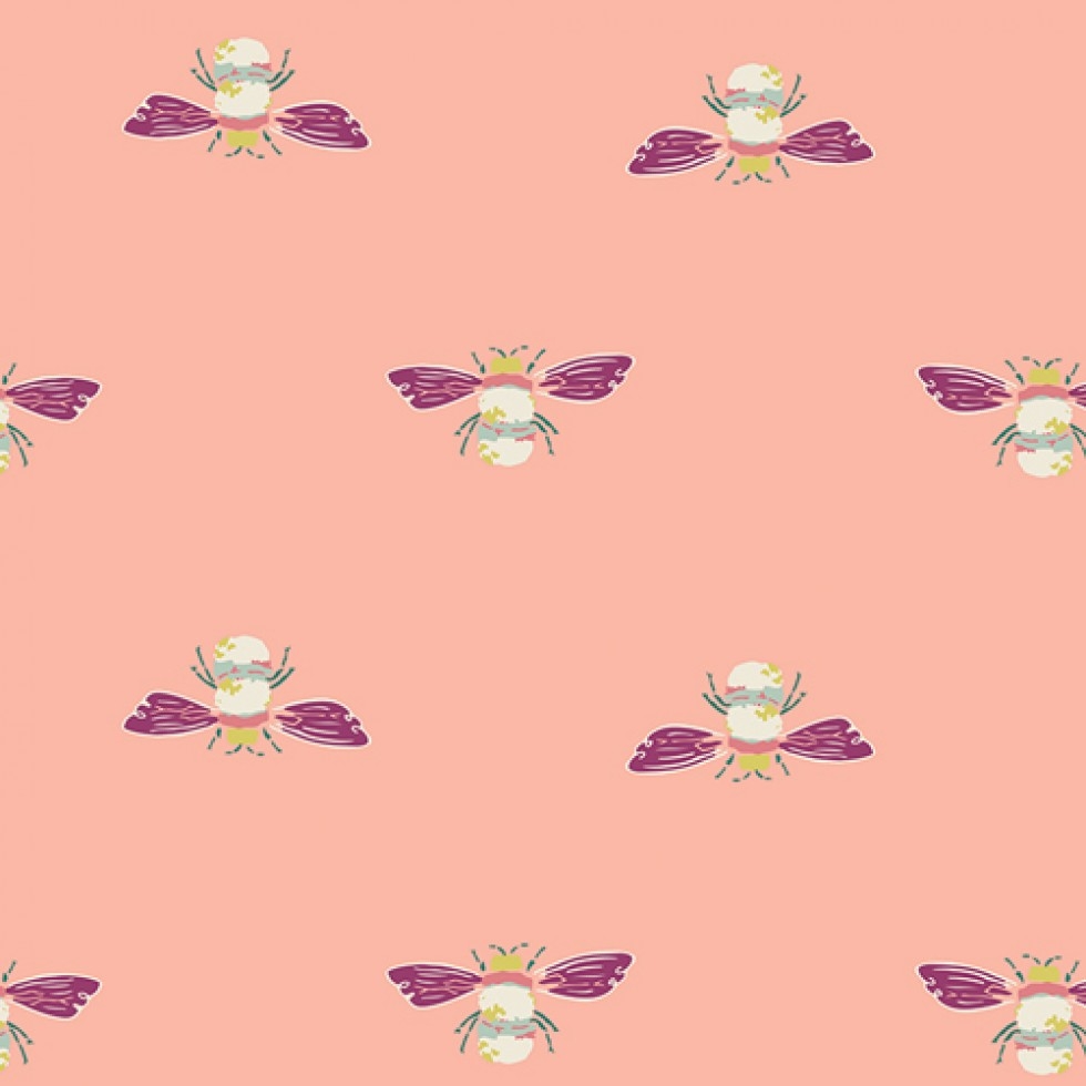 Art Gallery Fabrics Garden Dreamer 100% Cotton Poplin Fabric Bumble Beez