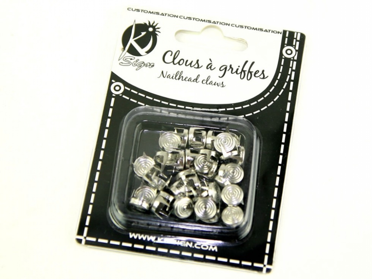 Round Metal Studs Silver