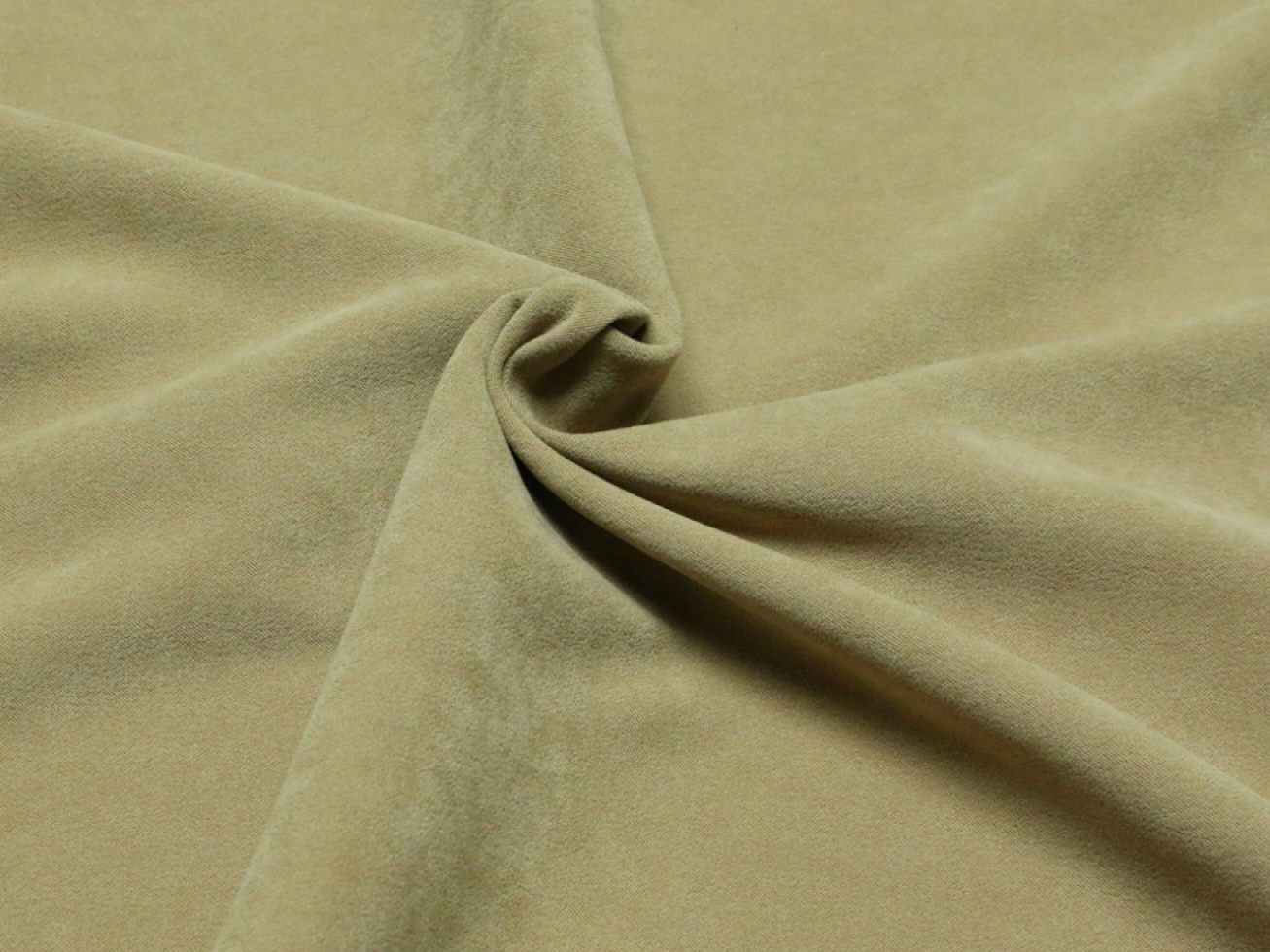 Stretch Woven Faux Suede Fabric Beige