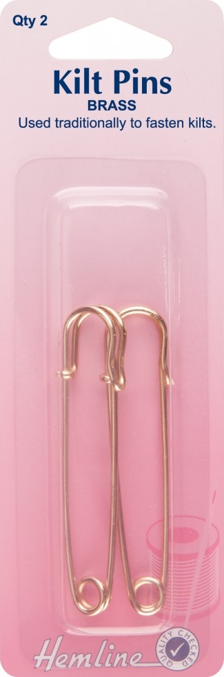 Hemline Kilt Pins Gold