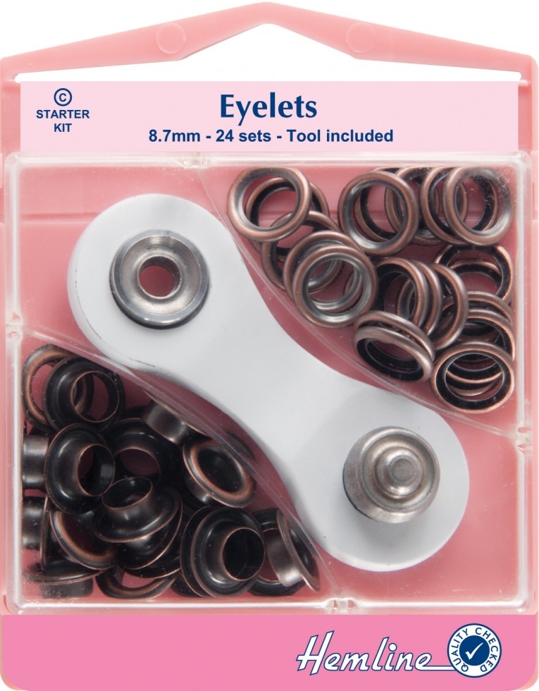 Hemline Metal Eyelets Kit Bronze
