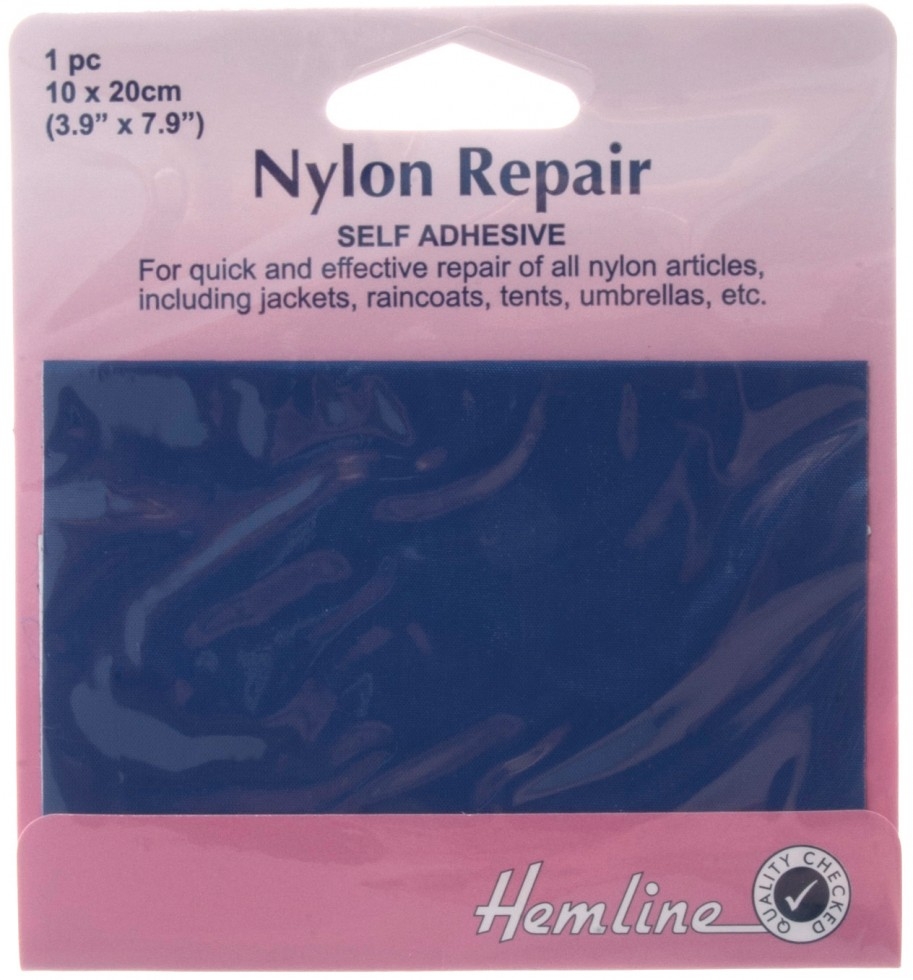 Hemline Nylon Self Adhesive Repair Patch Royal Blue