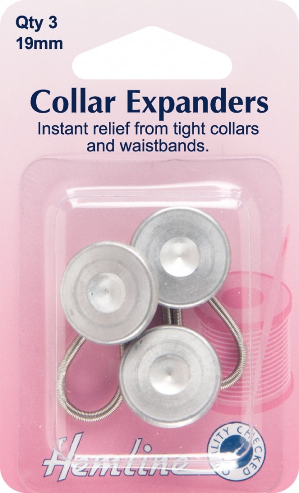 Hemline Extender Buttons Silver