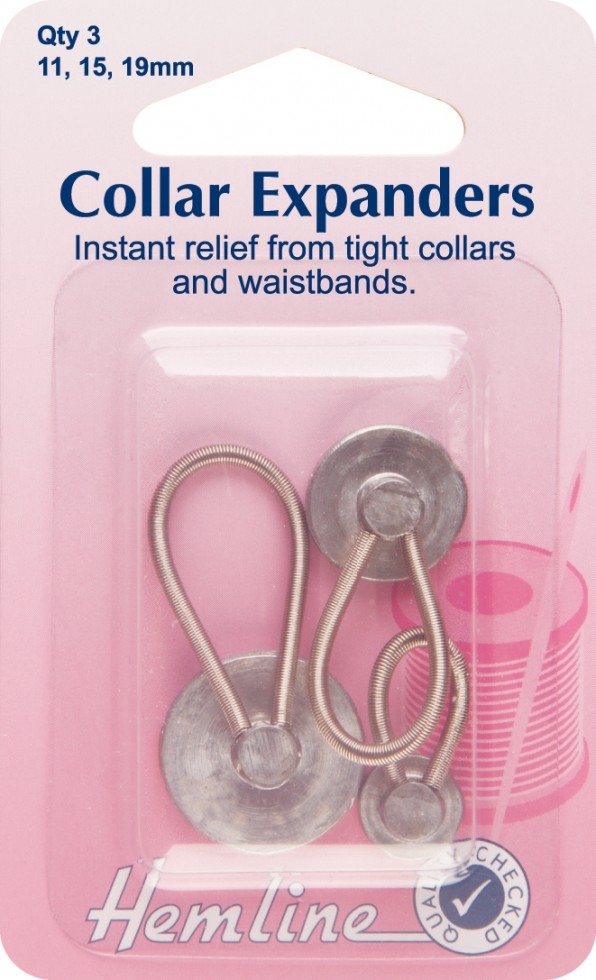 Hemline Extender Buttons Silver