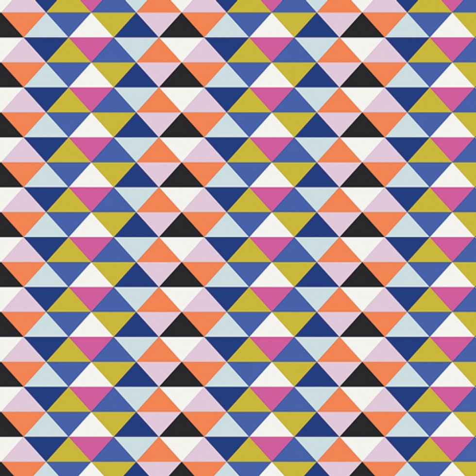 Art Gallery Fabrics Here Comes The Fun 100% Cotton Poplin Fabric Tripixels Loud