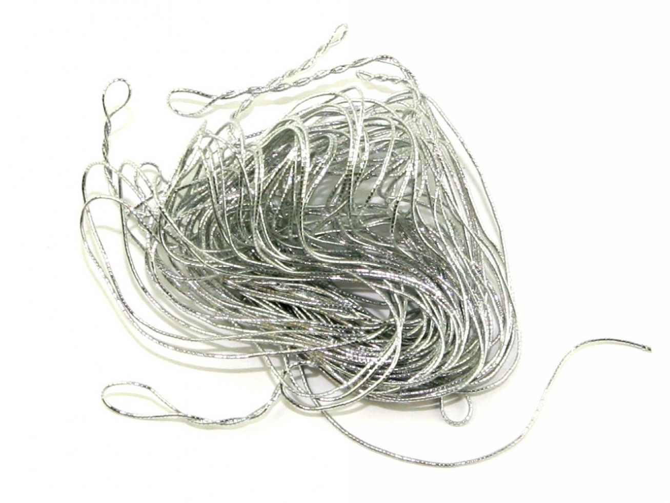 Papercellar Fine Metallic Elastic Cord Silver