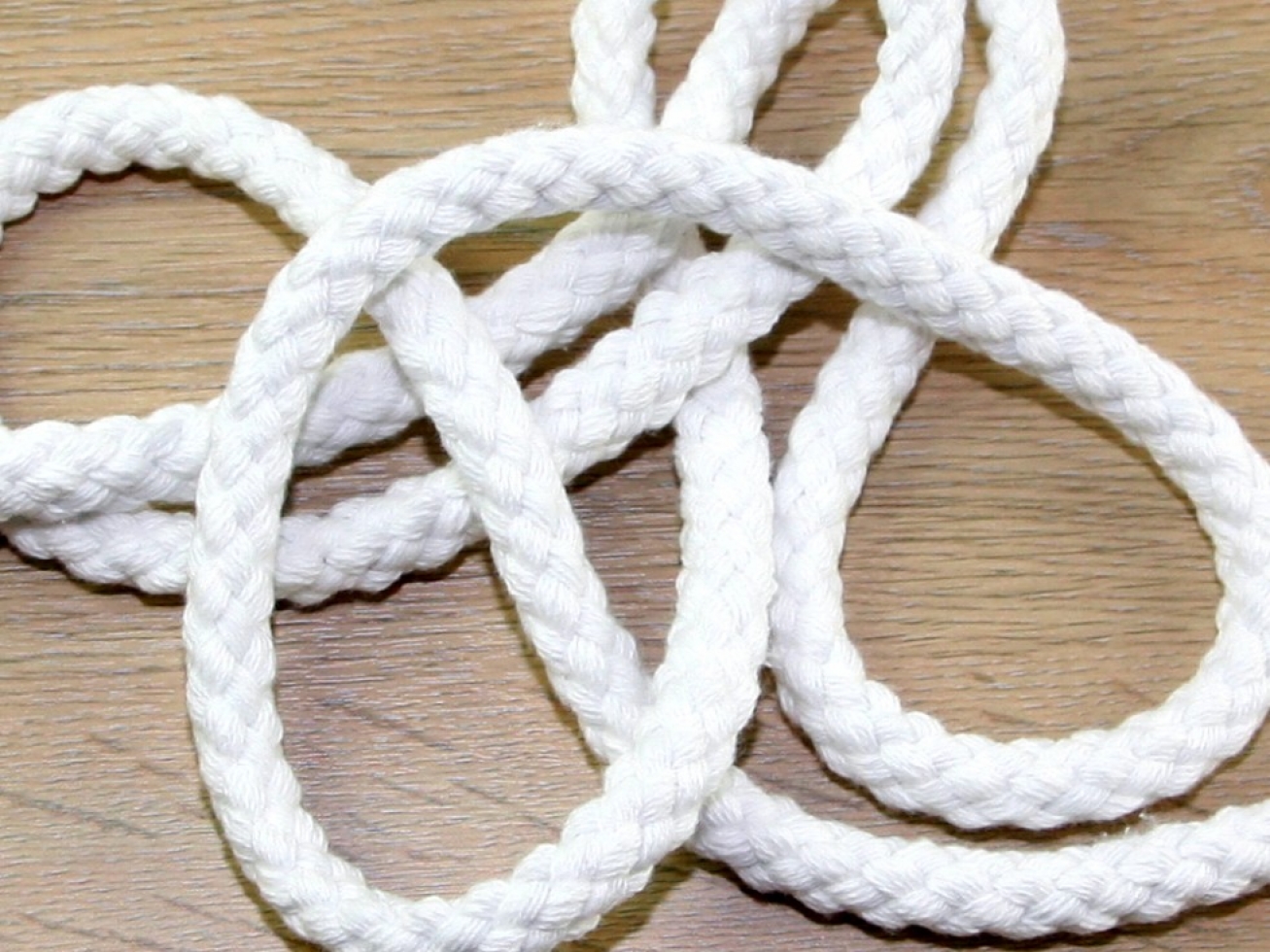 Chunky Cotton Rope Cord White