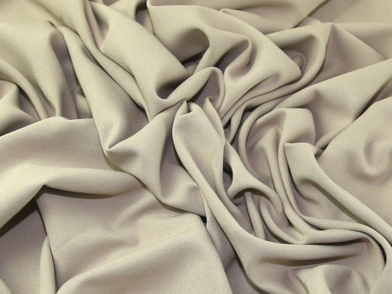 John Louden Alise Stretch Woven Crepe Fabric Beige