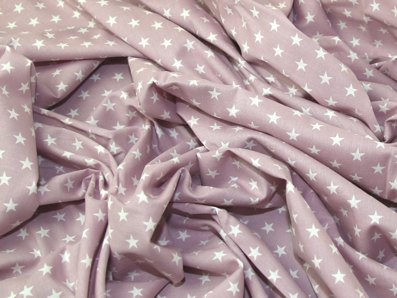 John Louden 100% Cotton Fabric Mauve