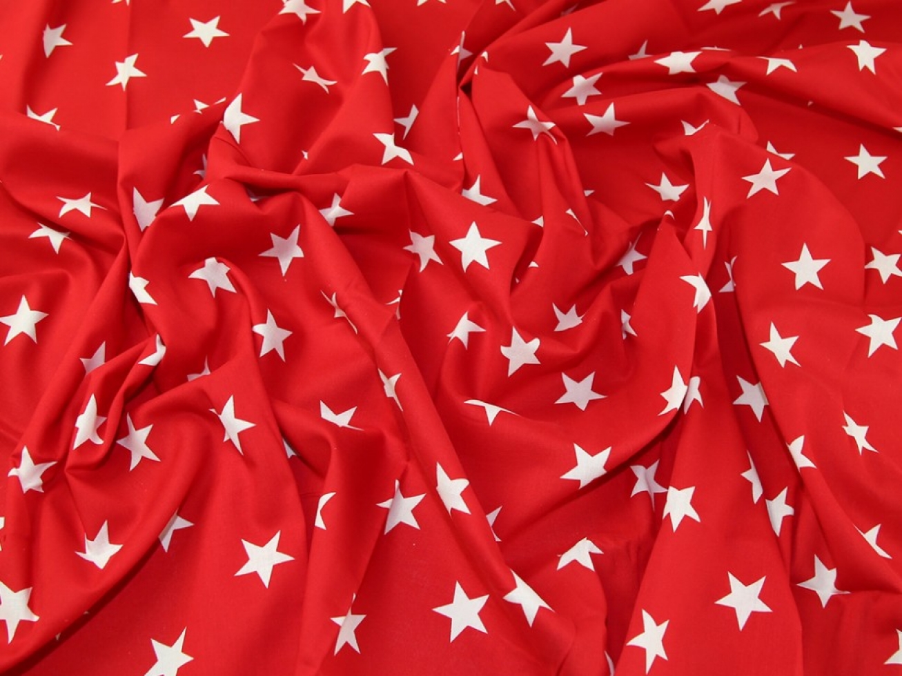 John Louden 100% Cotton Fabric Red