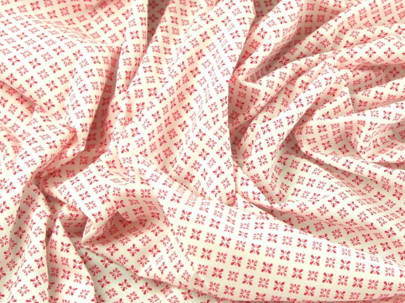 John Louden 100% Cotton Poplin Fabric White