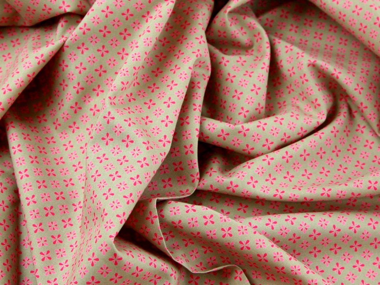 John Louden 100% Cotton Poplin Fabric Beige