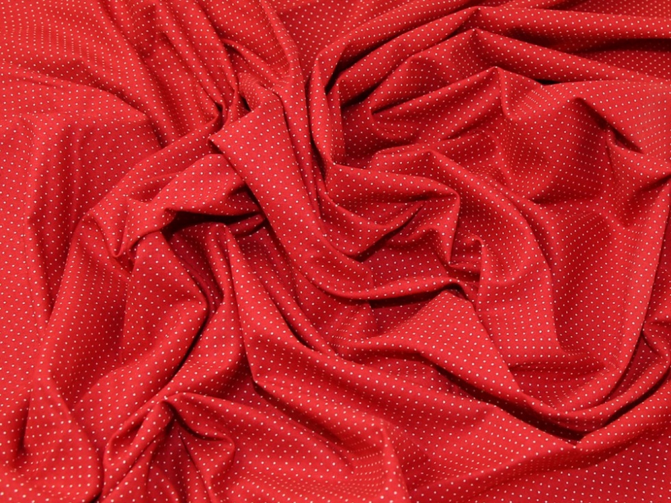 John Louden 100% Cotton Fabric Red