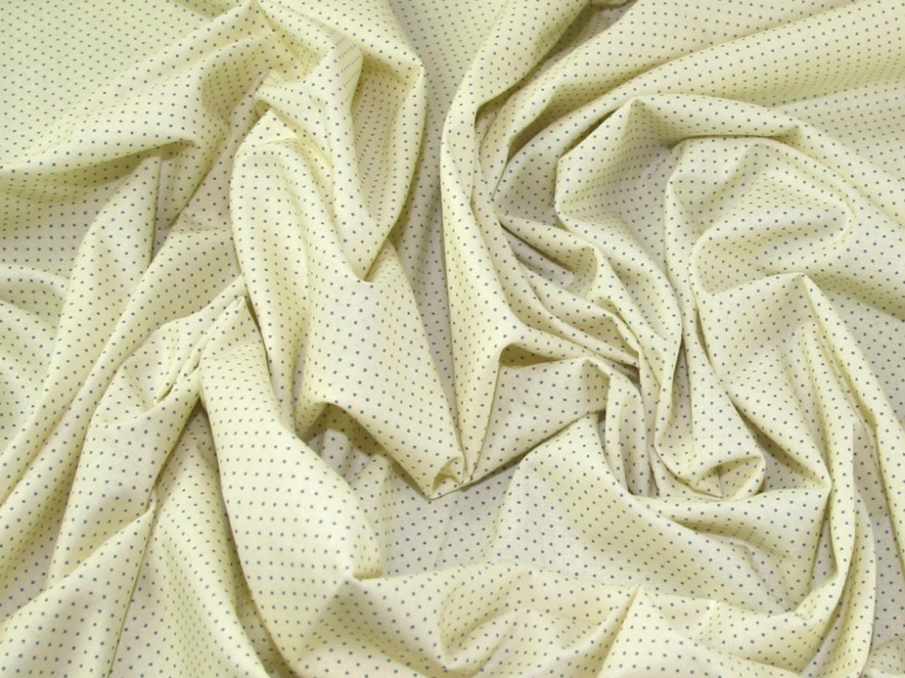 John Louden 100% Cotton Fabric Teal on Cream